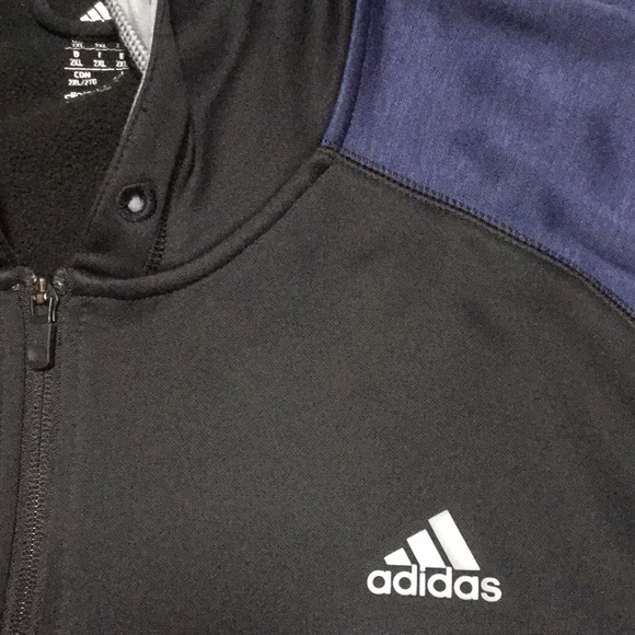 Adidas climawarm blue and black hoodie - Picture 2 of 7